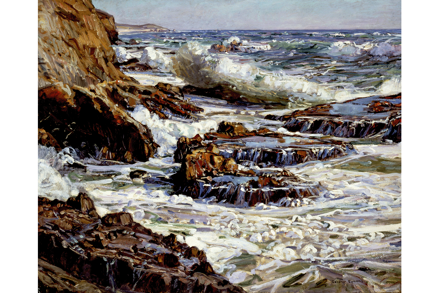 George Gardner Symons, Southern California Coast, before 1913, Oil on canvas, 40 x 50 in. UCI Jack and Shanaz Langson Institute and Museum of California Art, Gift of The Irvine Museum