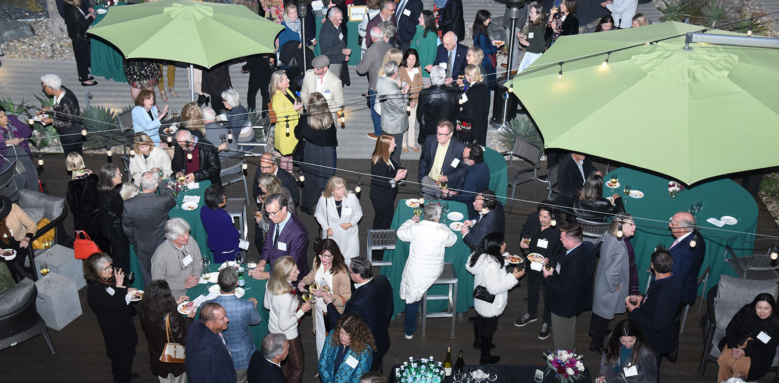 Supporters of IMCA gather and enjoy refreshments