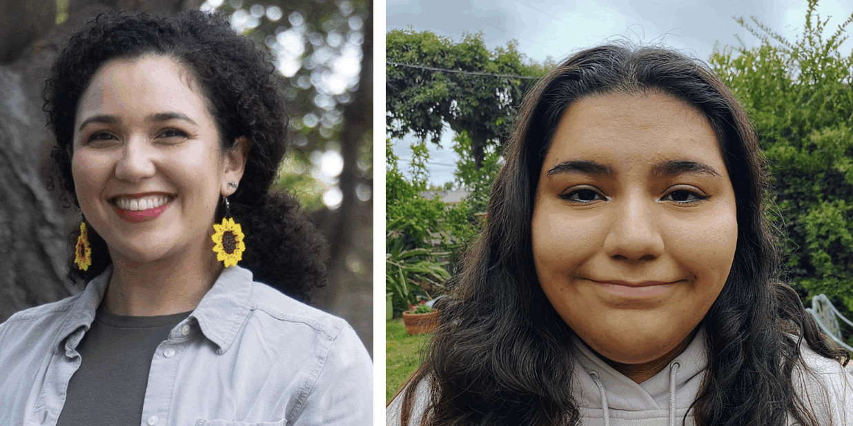 Samantha Morales Johnson Yang left and Molly Talamantes right